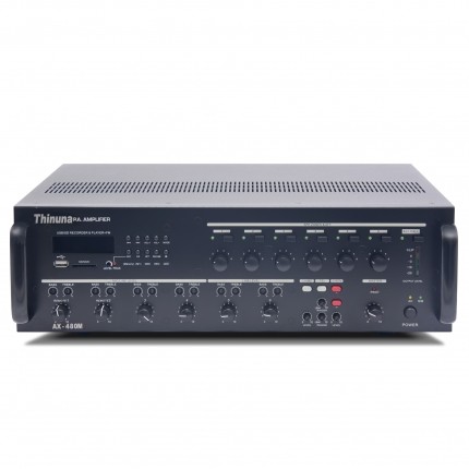 Thinuna AX-240M/480M 合并式語(yǔ)音報(bào)警主機(jī)（帶480W功放，六分區(qū)獨(dú)立音量控制）
